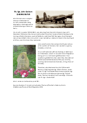 A preview of a PDF biography for Graham, John